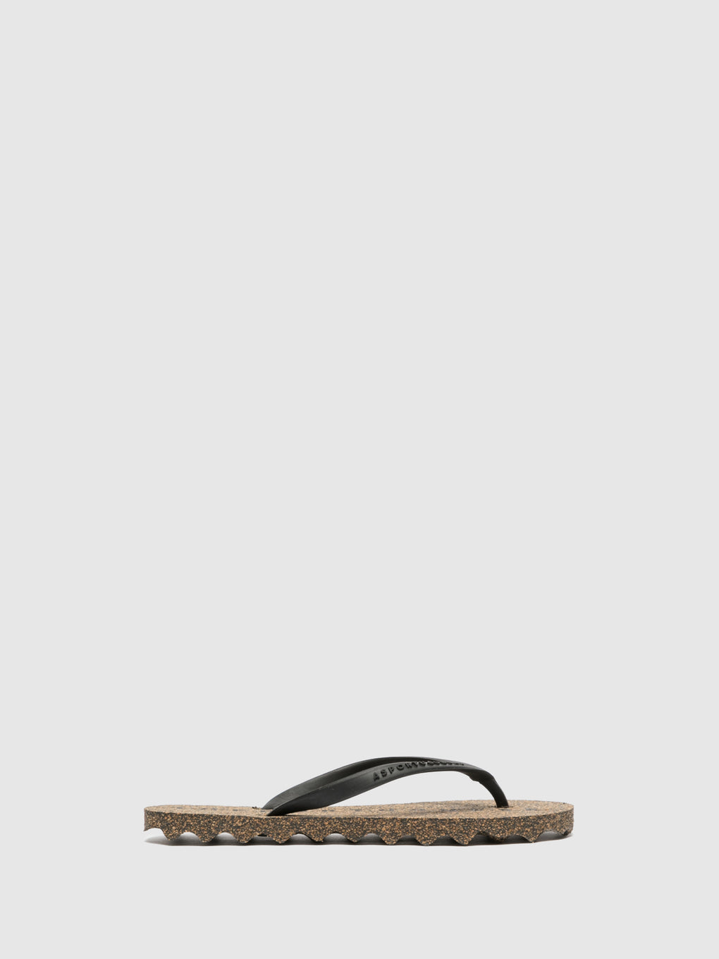 Beach Flip-Flops BASE Coal Black Rubber Strap