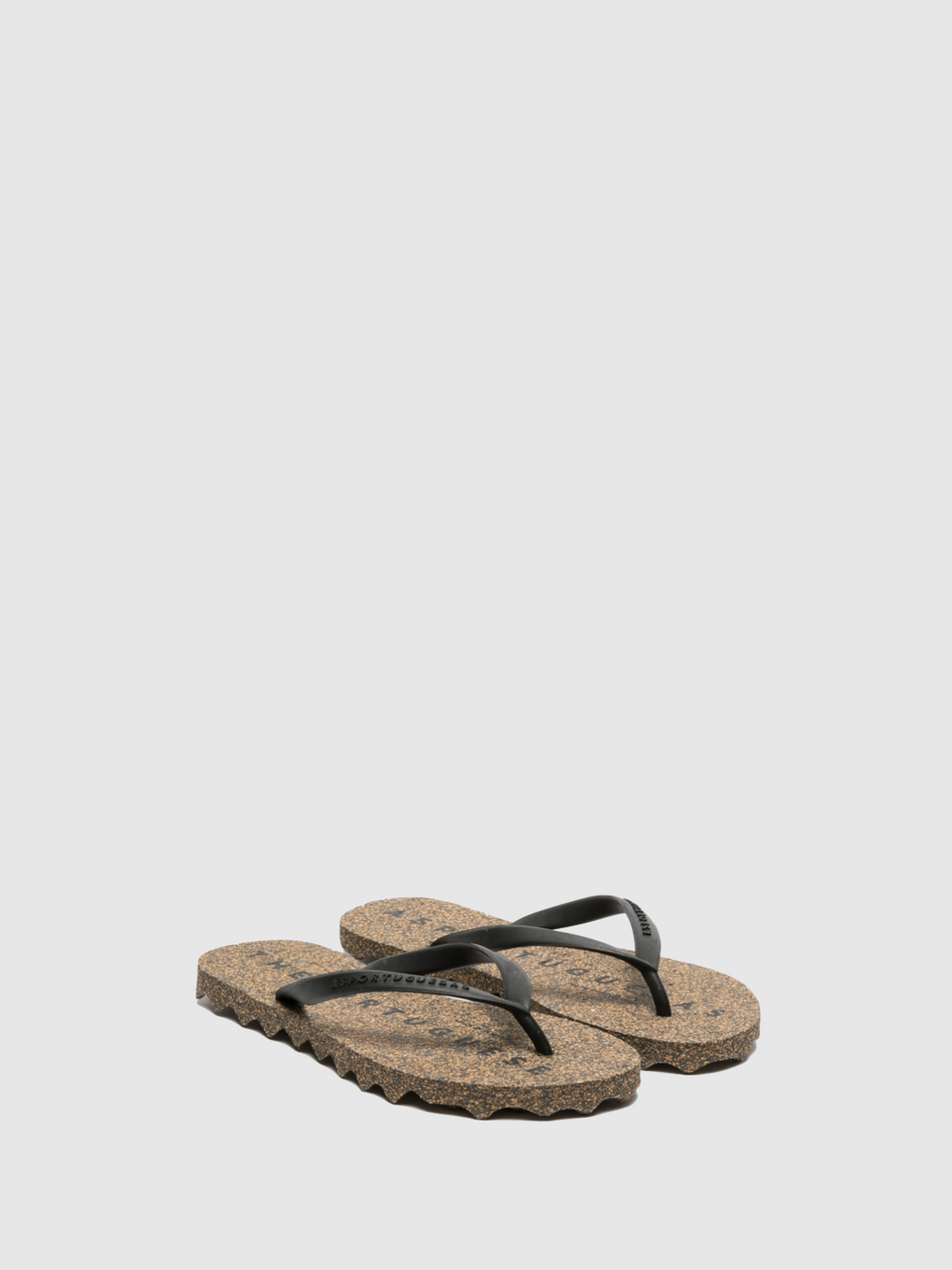 Beach Flip-Flops BASE Coal Black Rubber Strap