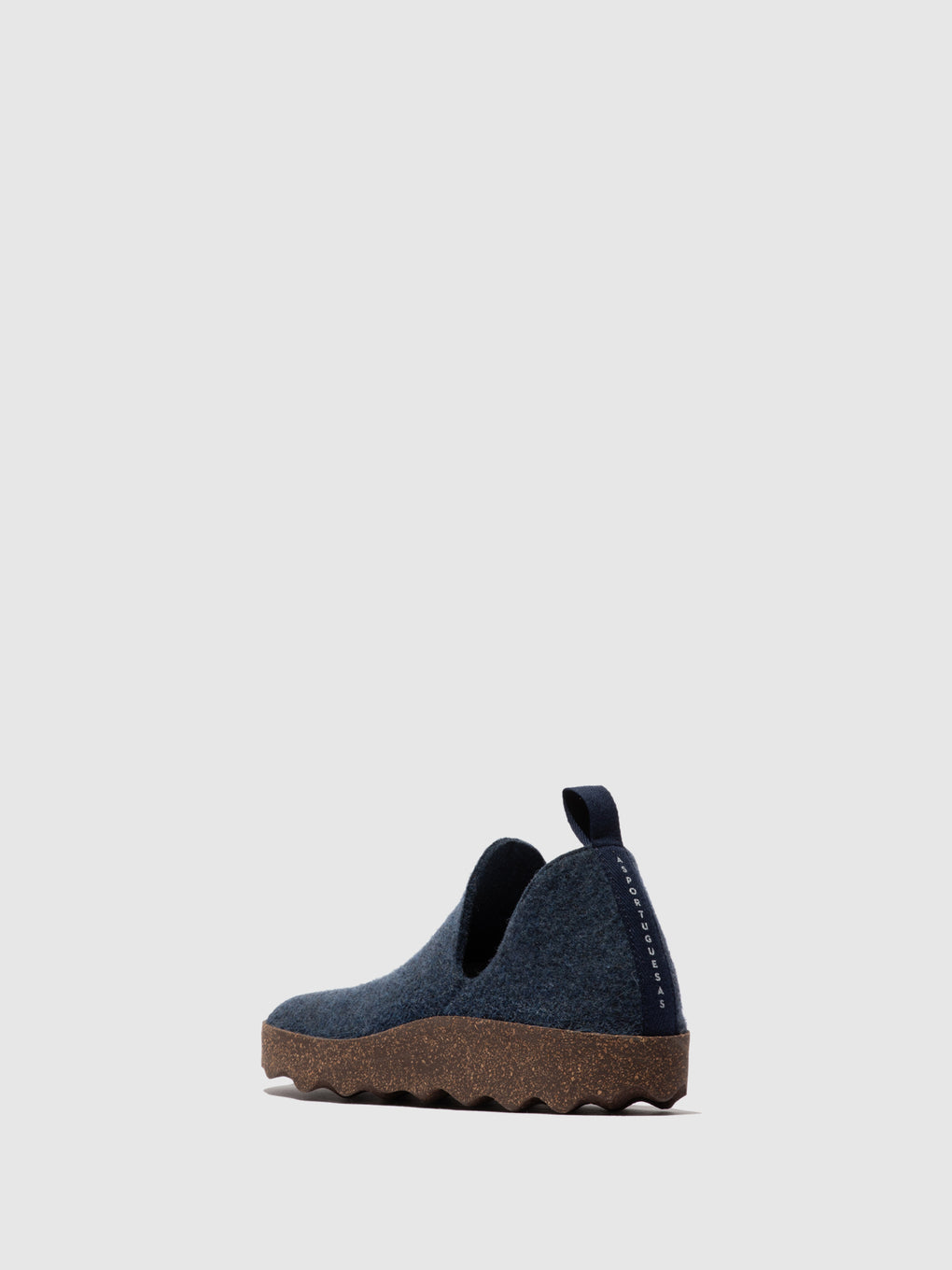 Round Toe Shoes CITY Blue Felt