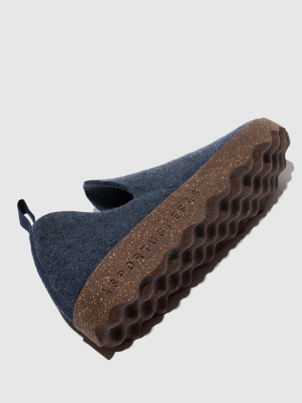 Round Toe Shoes CITY Blue Felt