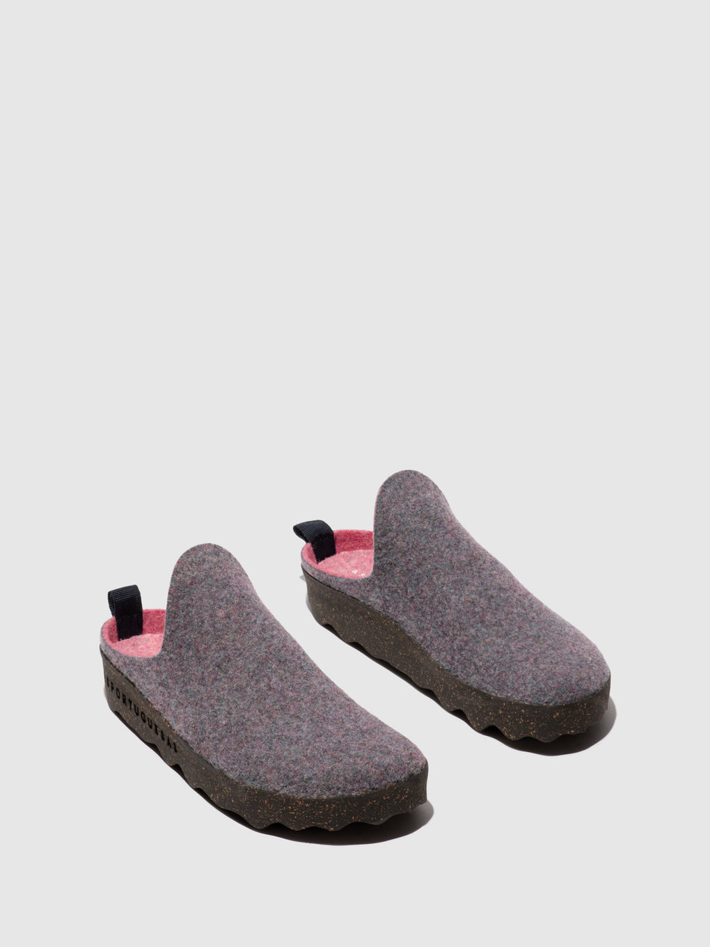 Slip-on Mules COME GREY/PINK - ASPORTUGUESAS