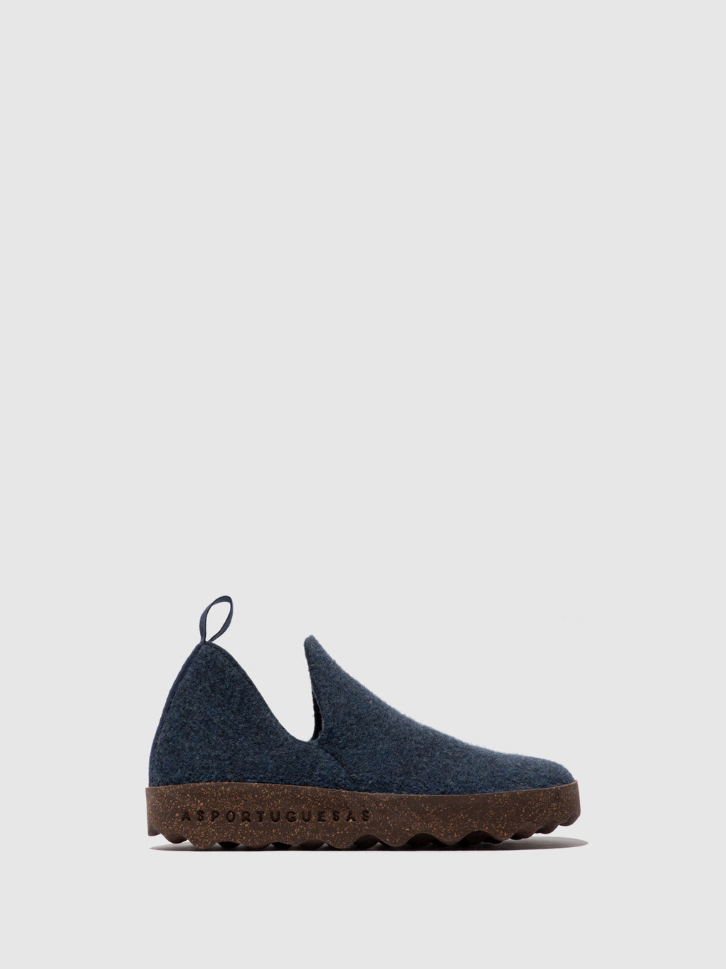 Round Toe Shoes CITY M Blue Felt