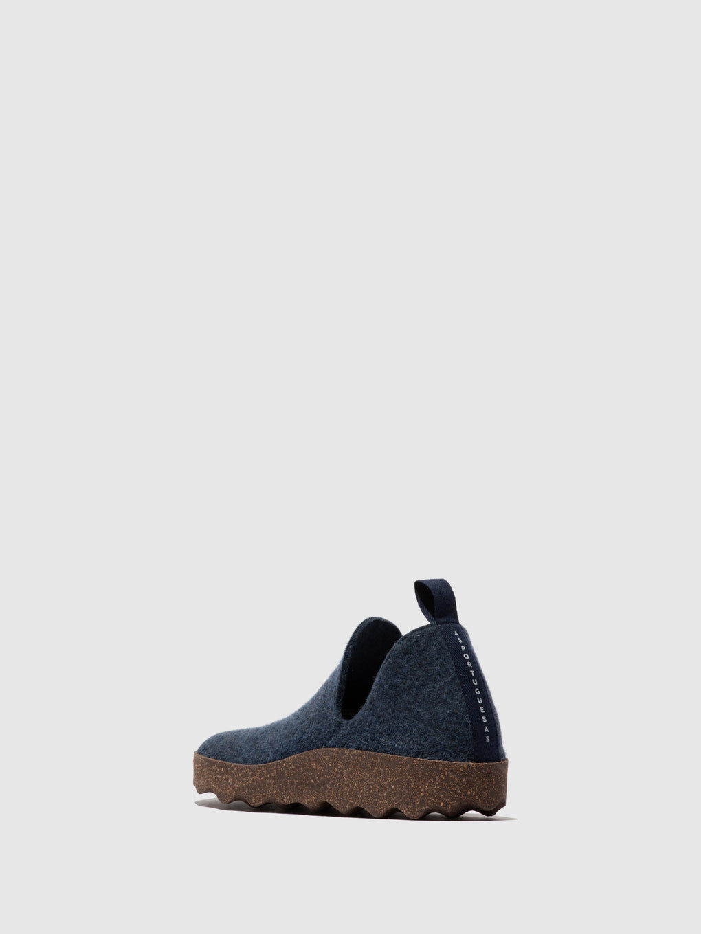 Round Toe Shoes CITY M Blue Felt
