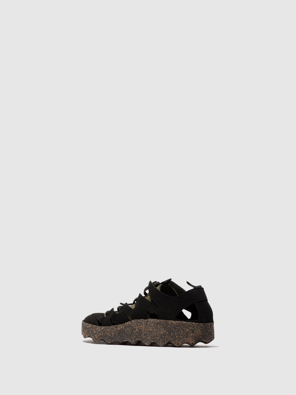 Round Toe Trainers CURE 2 BLACK