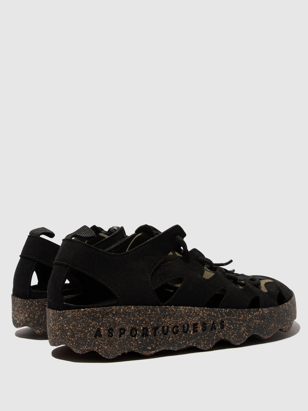 Round Toe Trainers CURE 2 BLACK