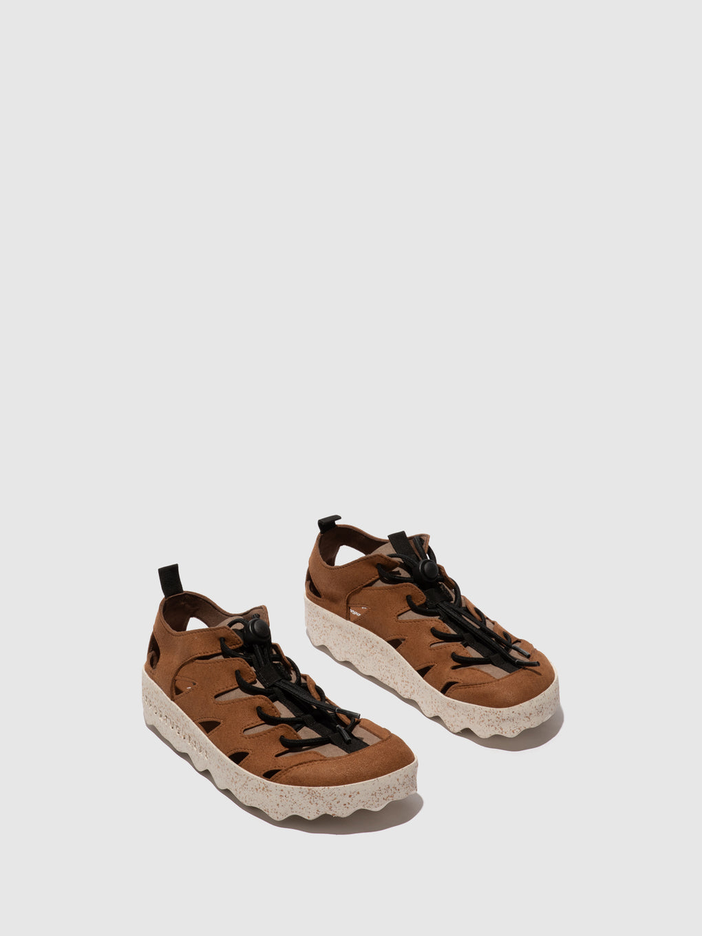 Round Toe Trainers CURE2 COGNAC