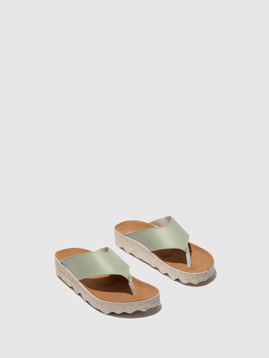 Slip-on Sandals CAMI SAGE GREEN