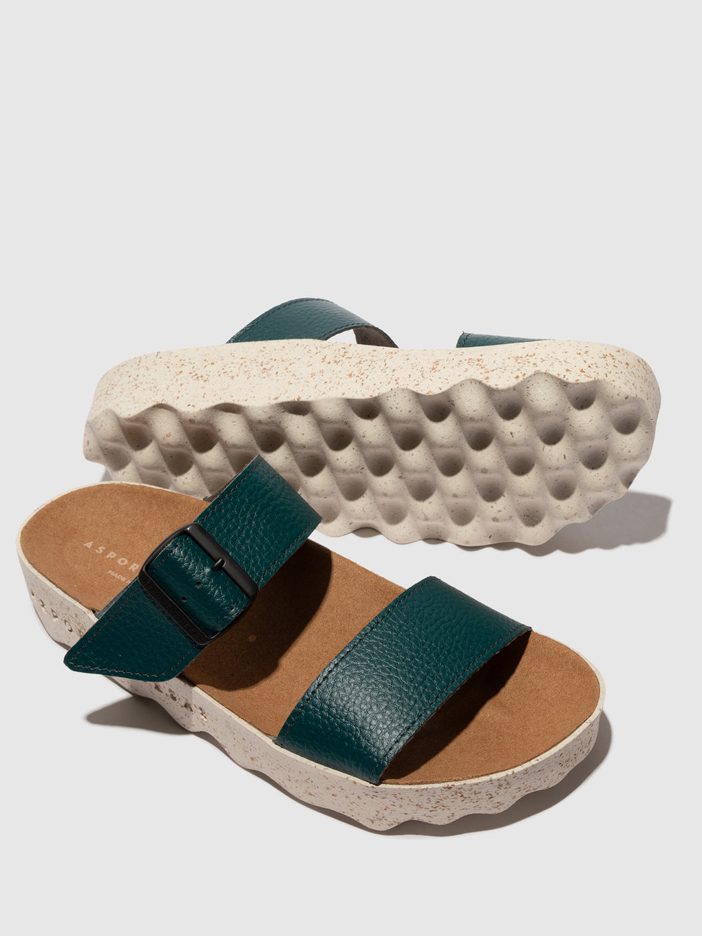 Strappy Sandals COLY PEACOCK GREEN