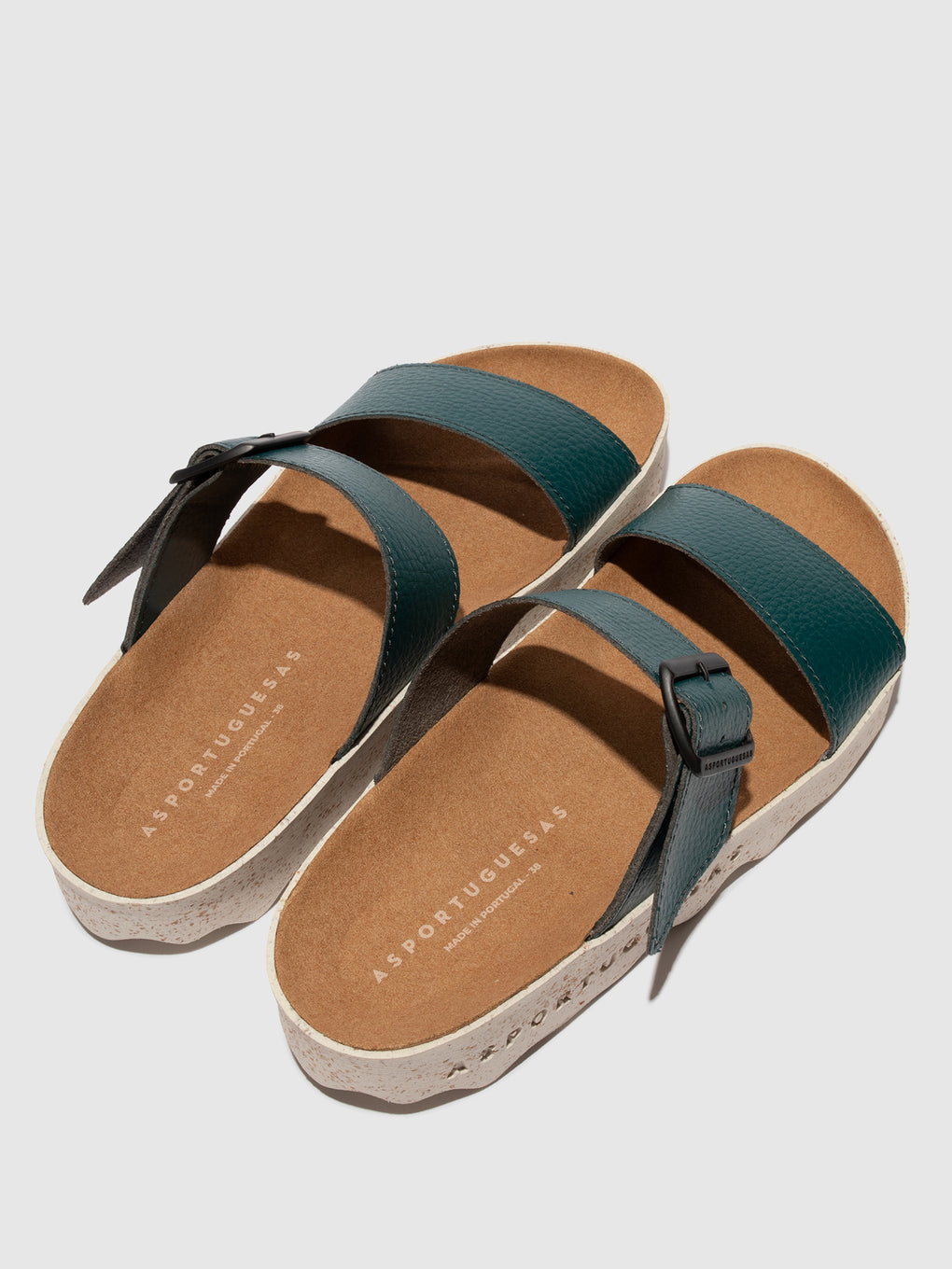 Strappy Sandals COLY PEACOCK GREEN