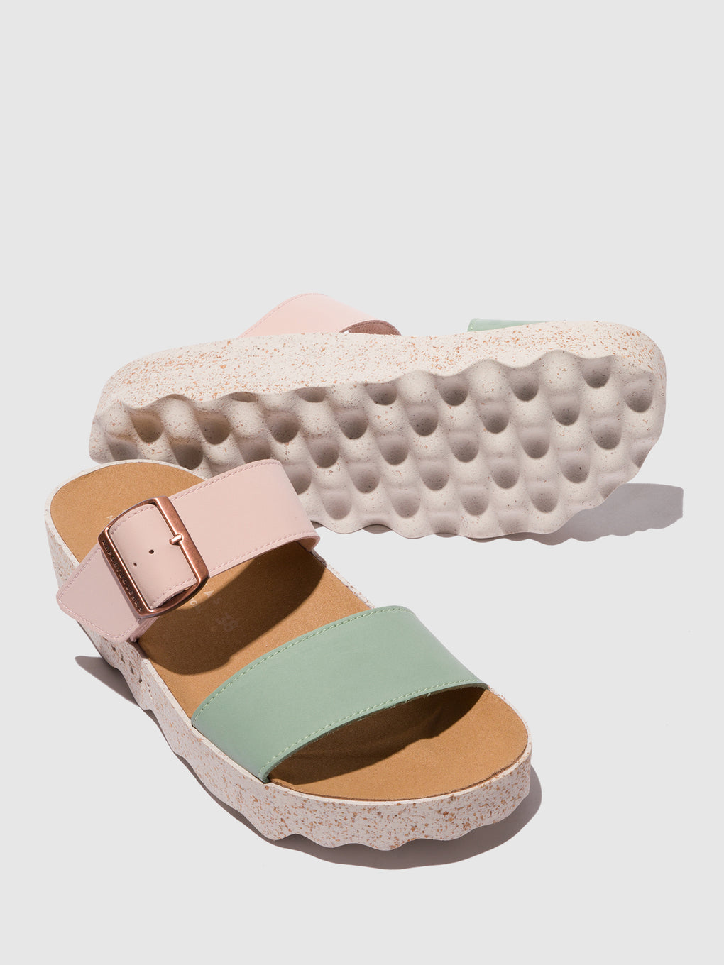 Strappy Sandals COLY PINK/MINT