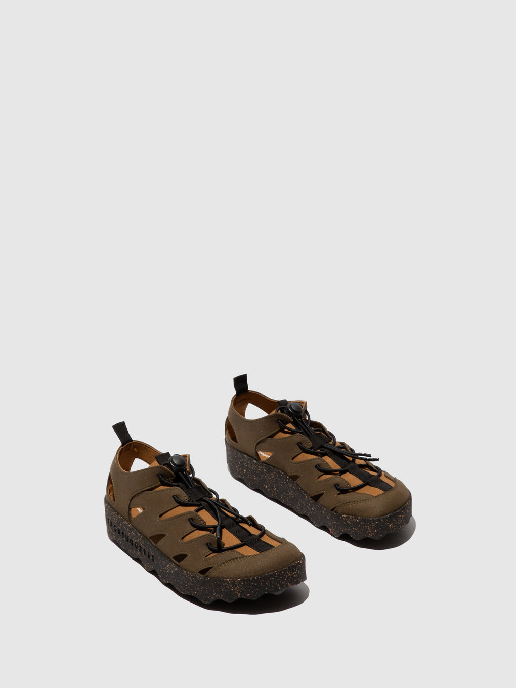 Elasticated Trainers CURE2 MILITAR/TAN
