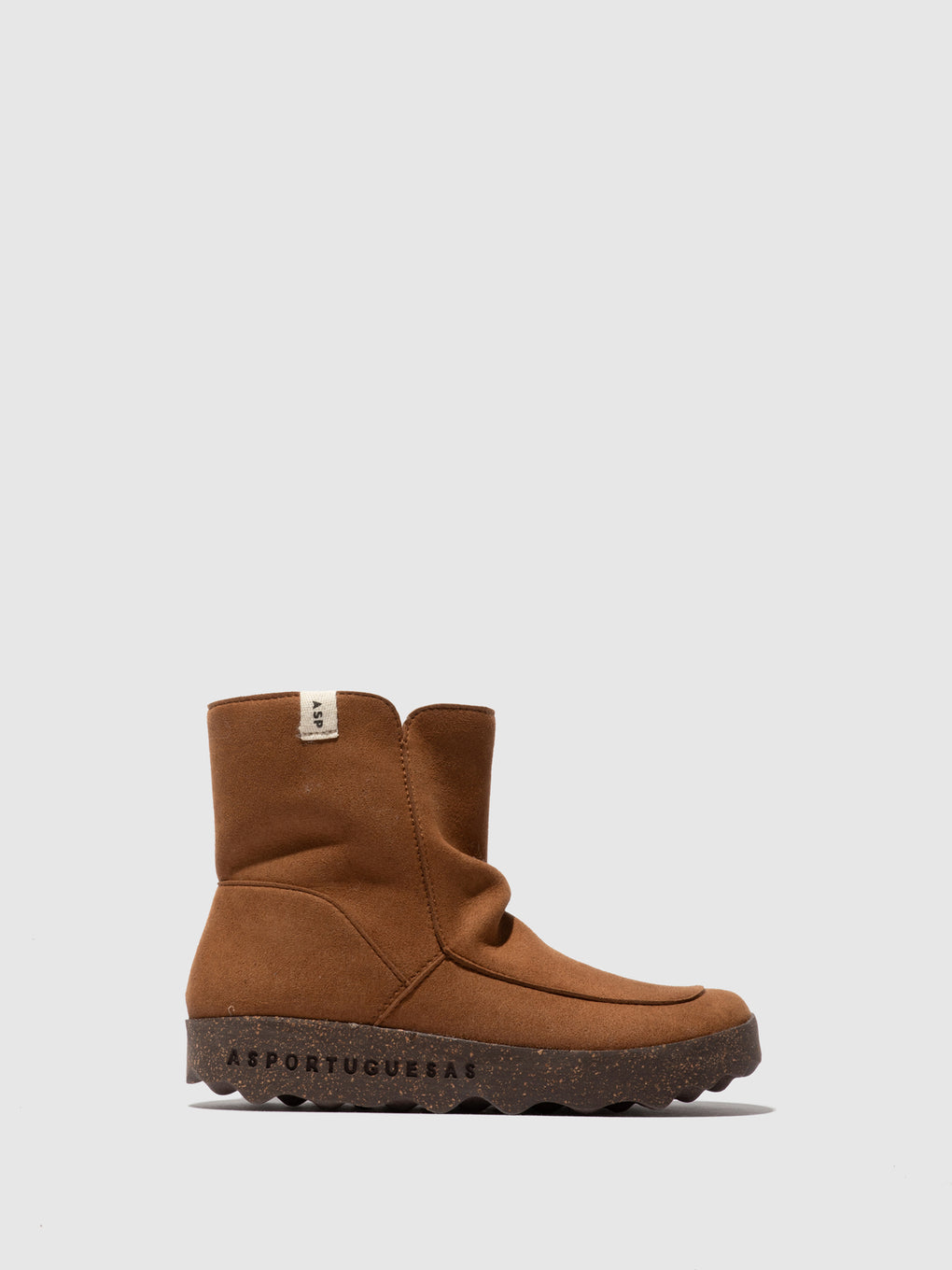 Round Toe Boots CUFF COGNAC