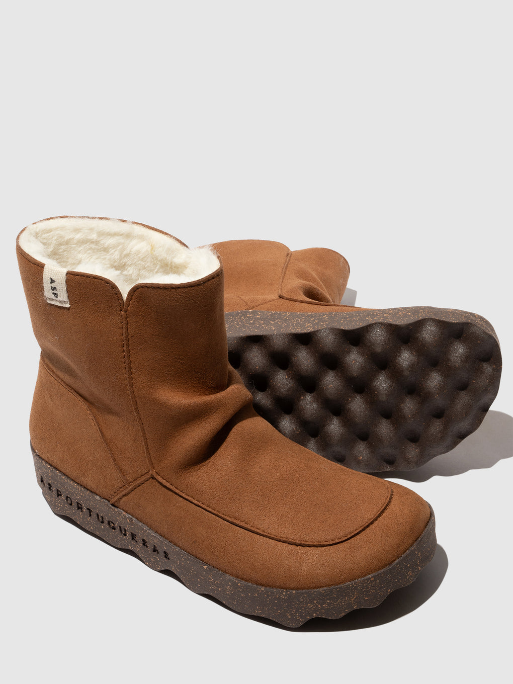 Round Toe Boots CUFF COGNAC - ASPORTUGUESAS
