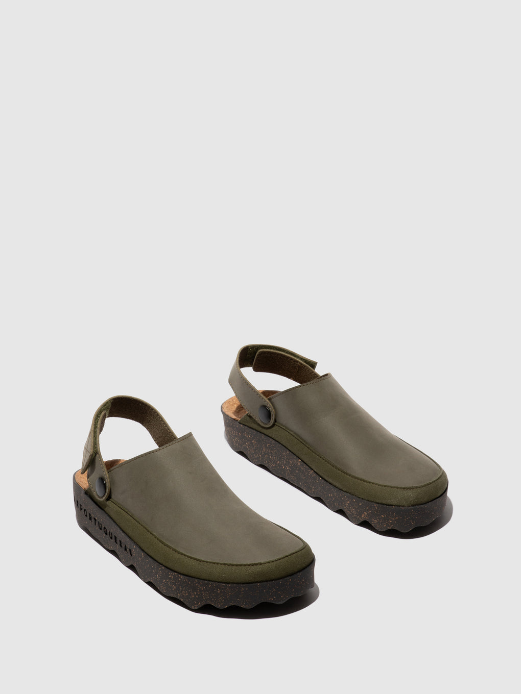 Velcro Clogs CHUCK KHAKI - ASPORTUGUESAS