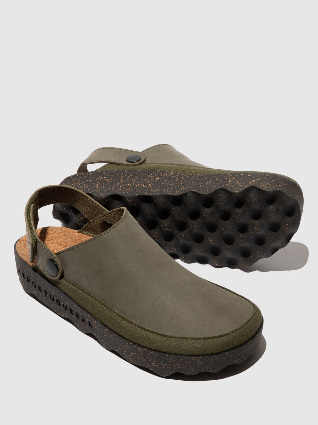 Velcro Clogs CHUCK KHAKI - ASPORTUGUESAS