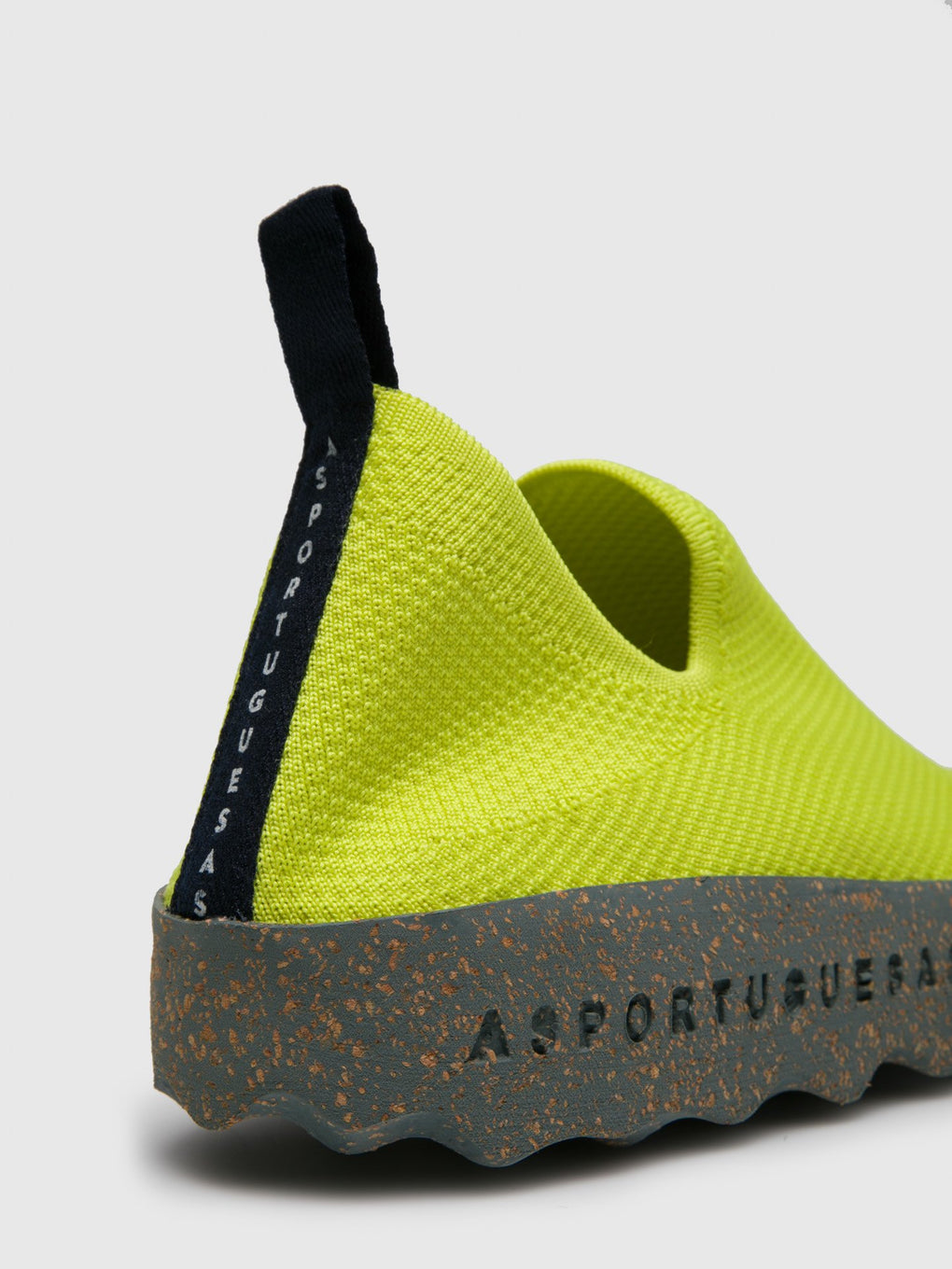 Elasticated Trainers CARE Lime