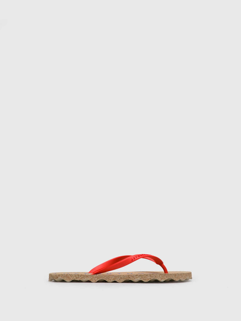 Beach Flip-Flops BASE Red Rubber Strap