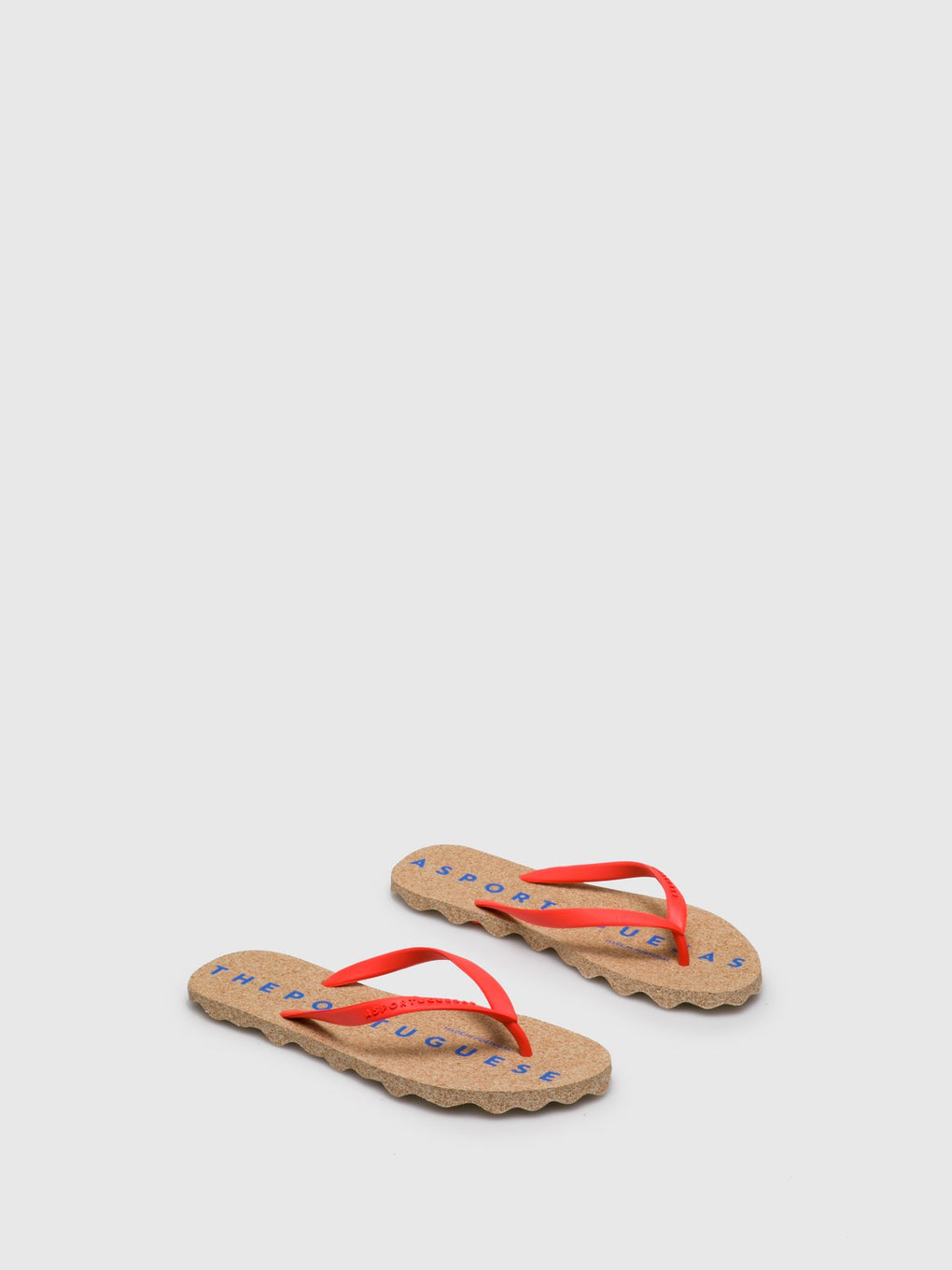 Beach Flip-Flops BASE Red Rubber Strap
