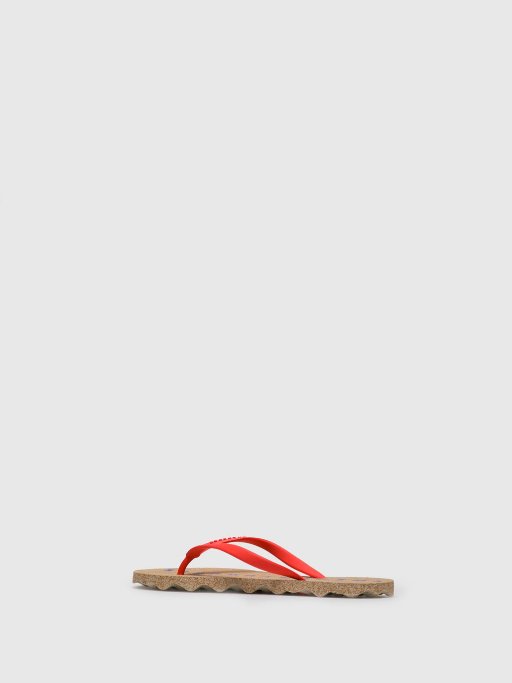 Beach Flip-Flops BASE Red Rubber Strap