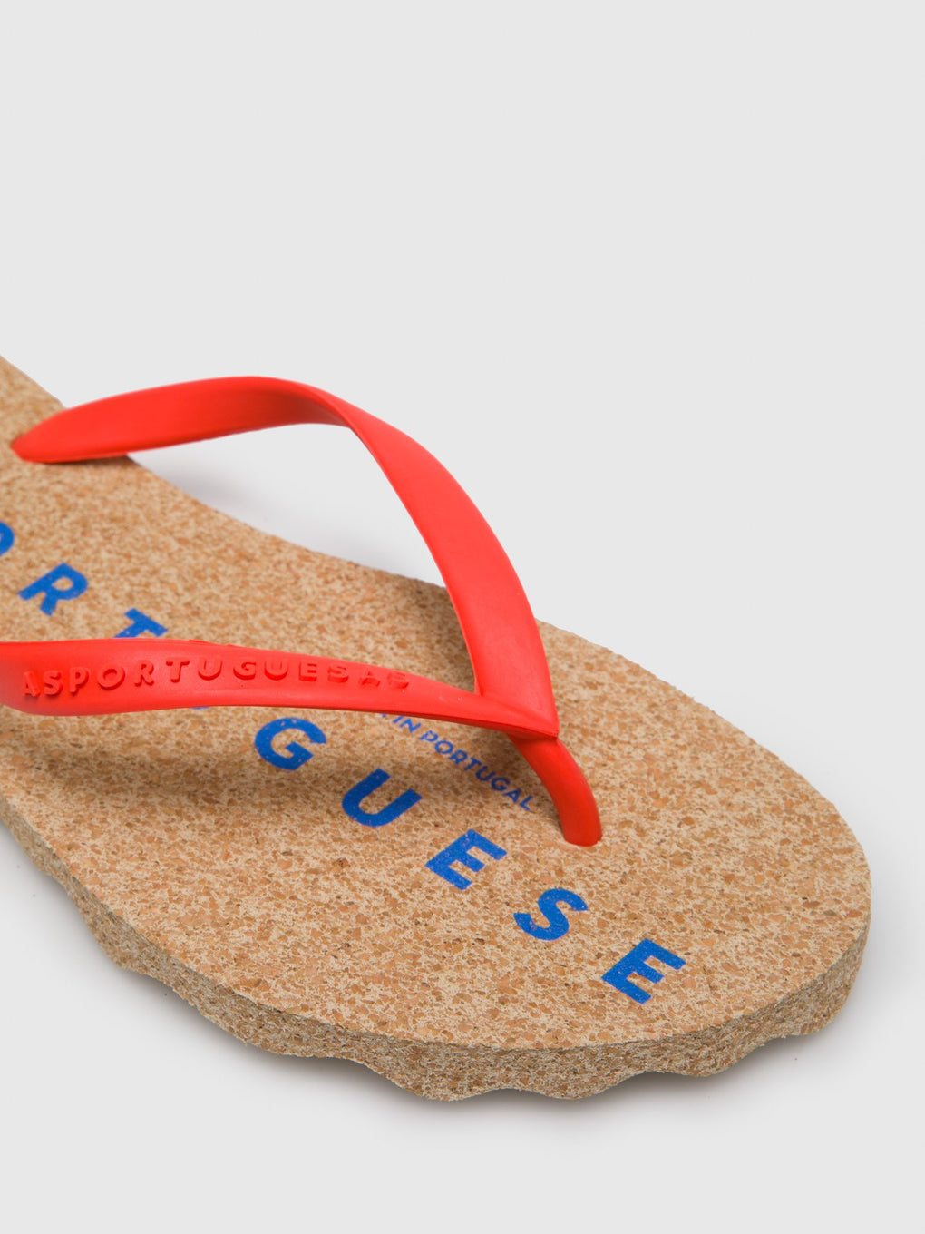 Beach Flip-Flops BASE Red Rubber Strap