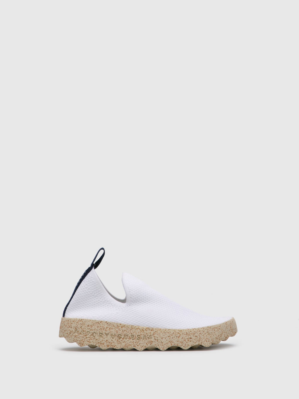 Elasticated Trainers CARE White