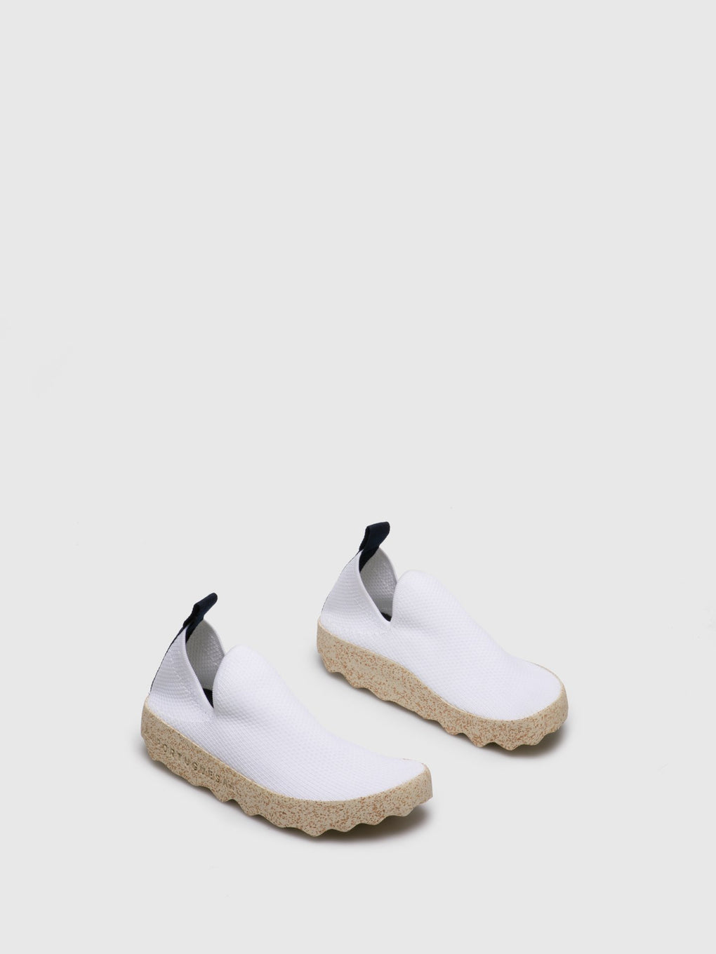 Elasticated Trainers CARE White