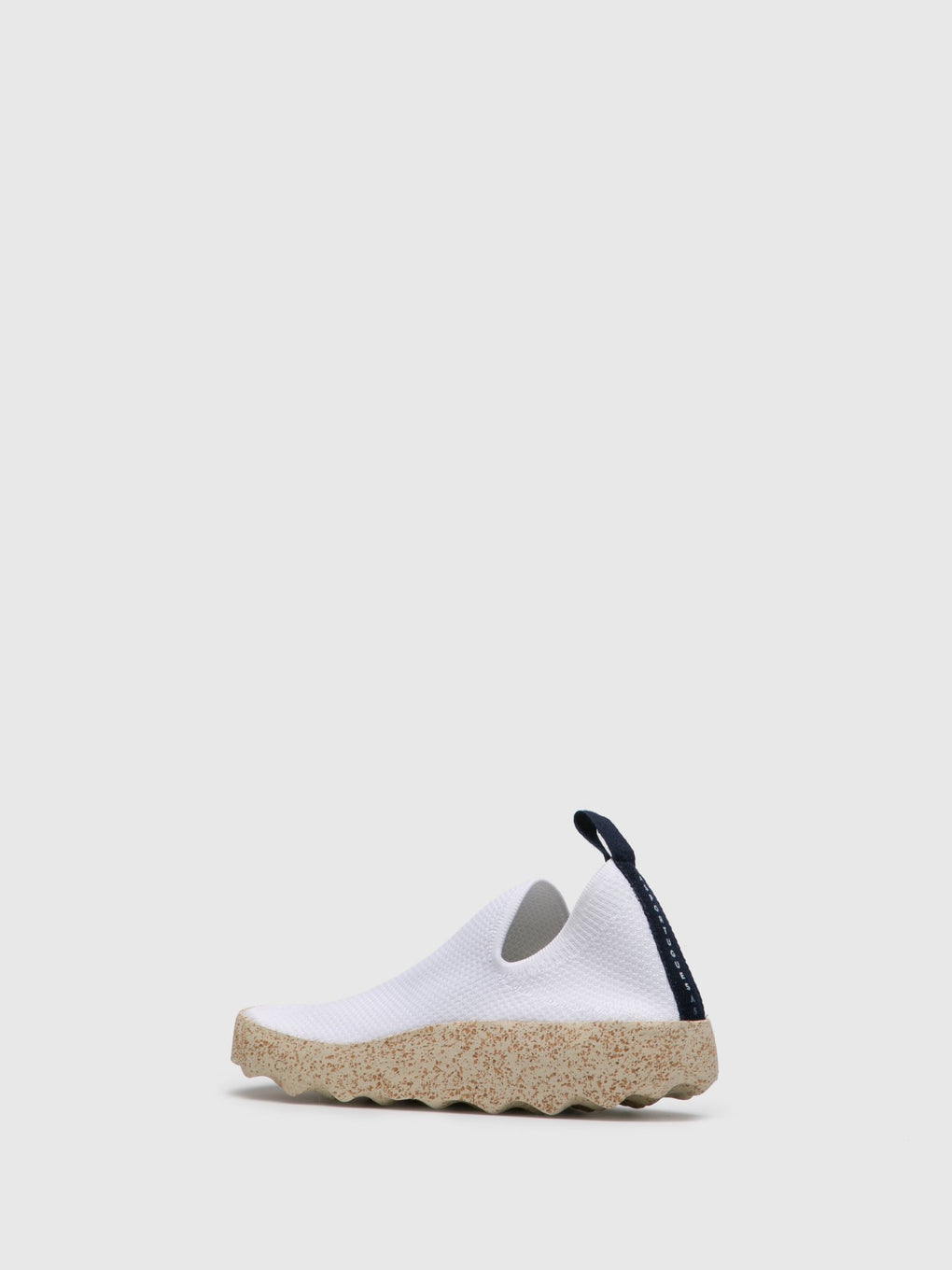 Elasticated Trainers CARE White