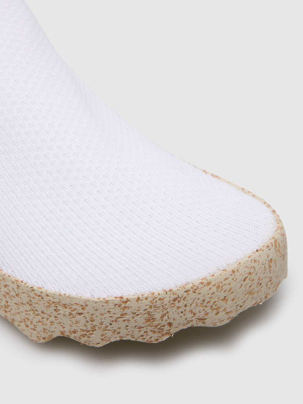 Elasticated Trainers CARE White
