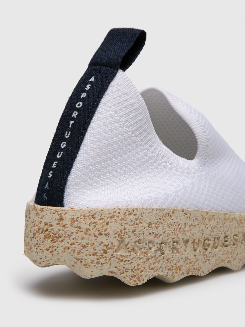 Elasticated Trainers CARE White