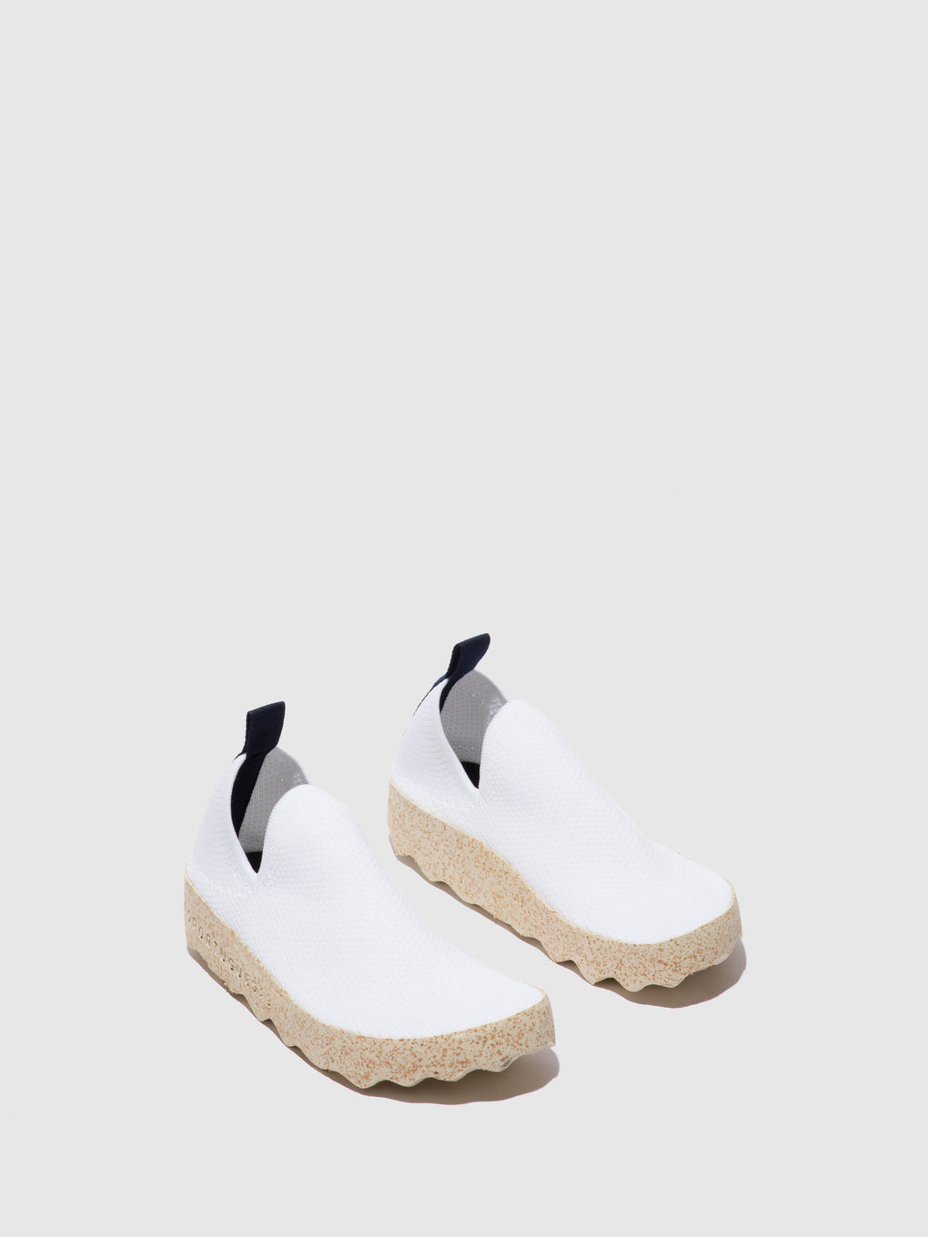 Elasticated Trainers CARE White S.café Stretch