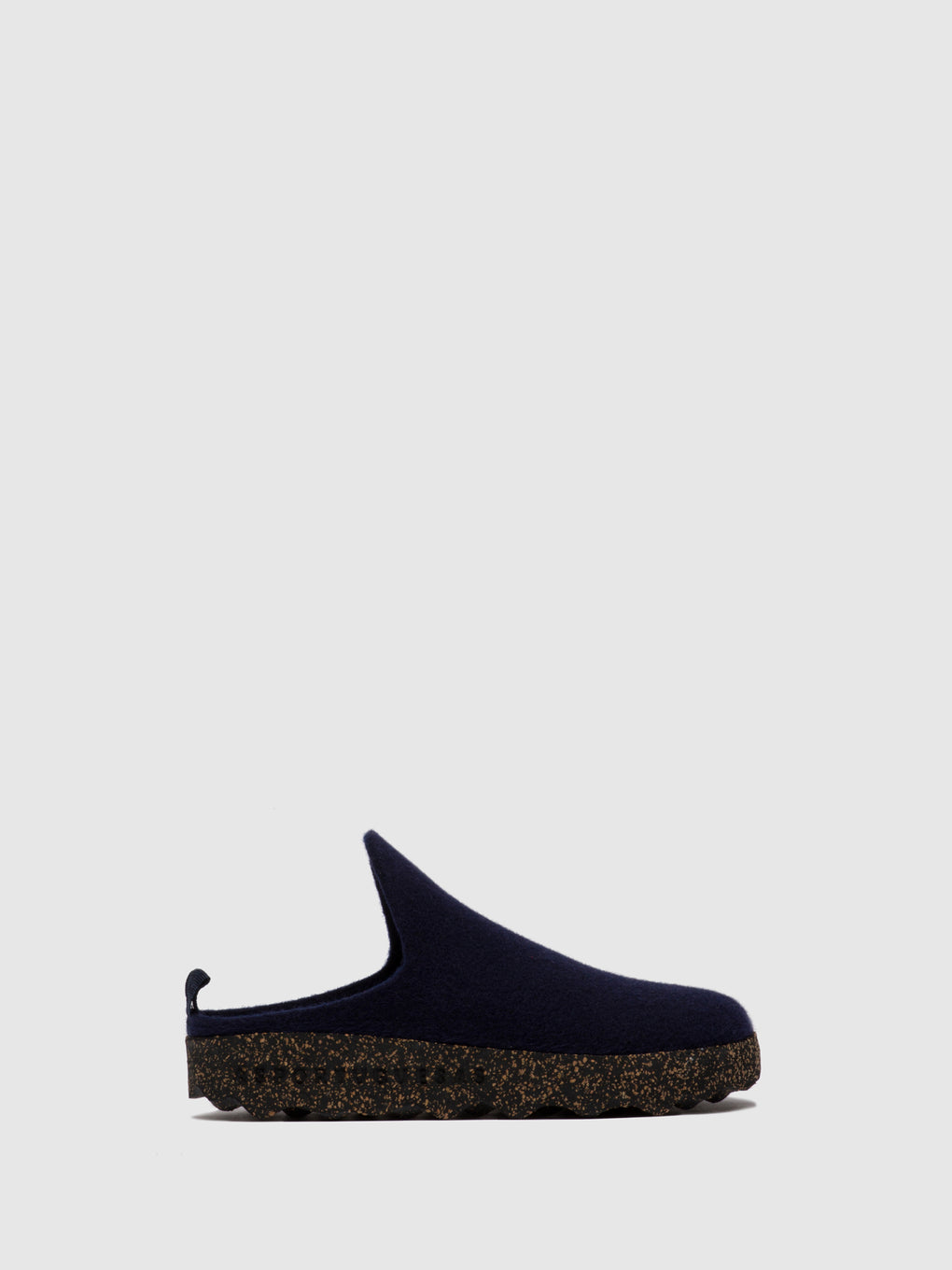 Round Toe Mules COME Navy