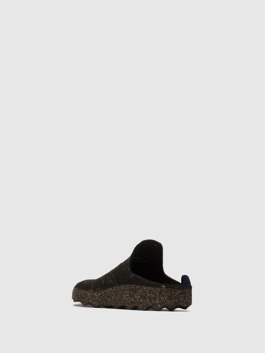 Round Toe Mules COME Black Multicolor
