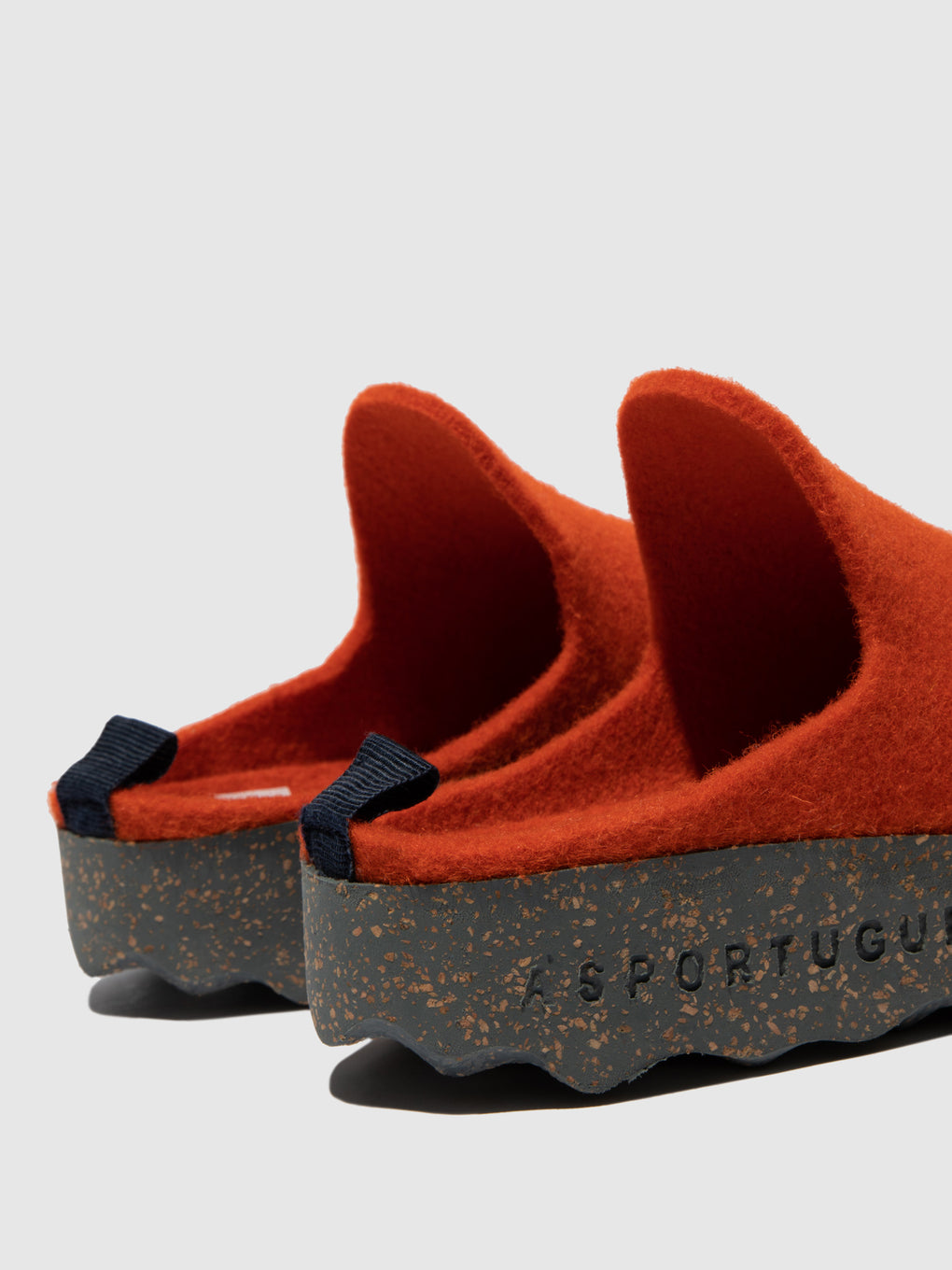 Round Toe Mules COME Orange
