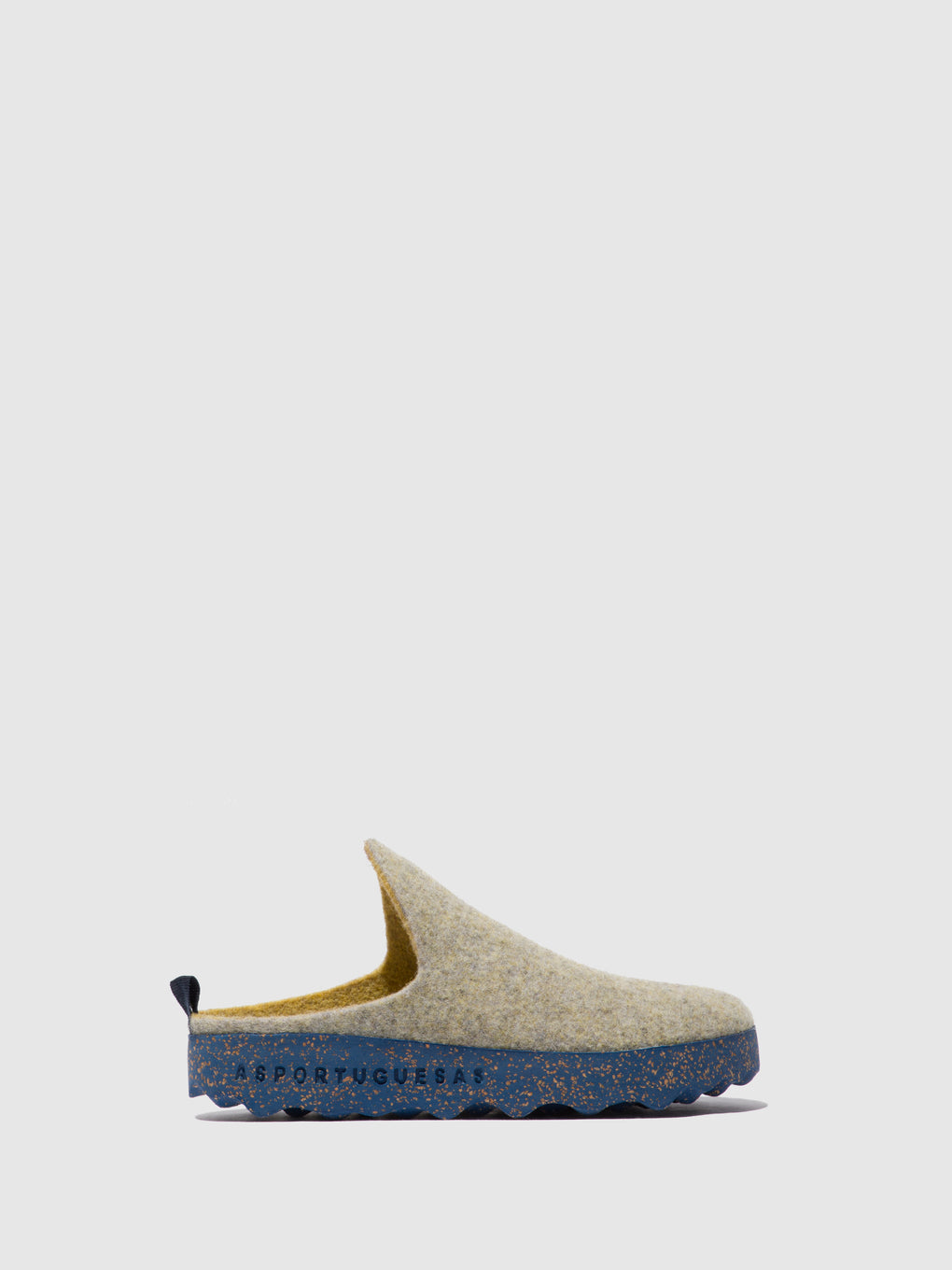 Round Toe Mules COME GREY YELLOW