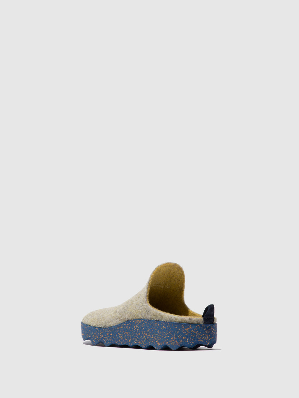 Round Toe Mules COME GREY YELLOW