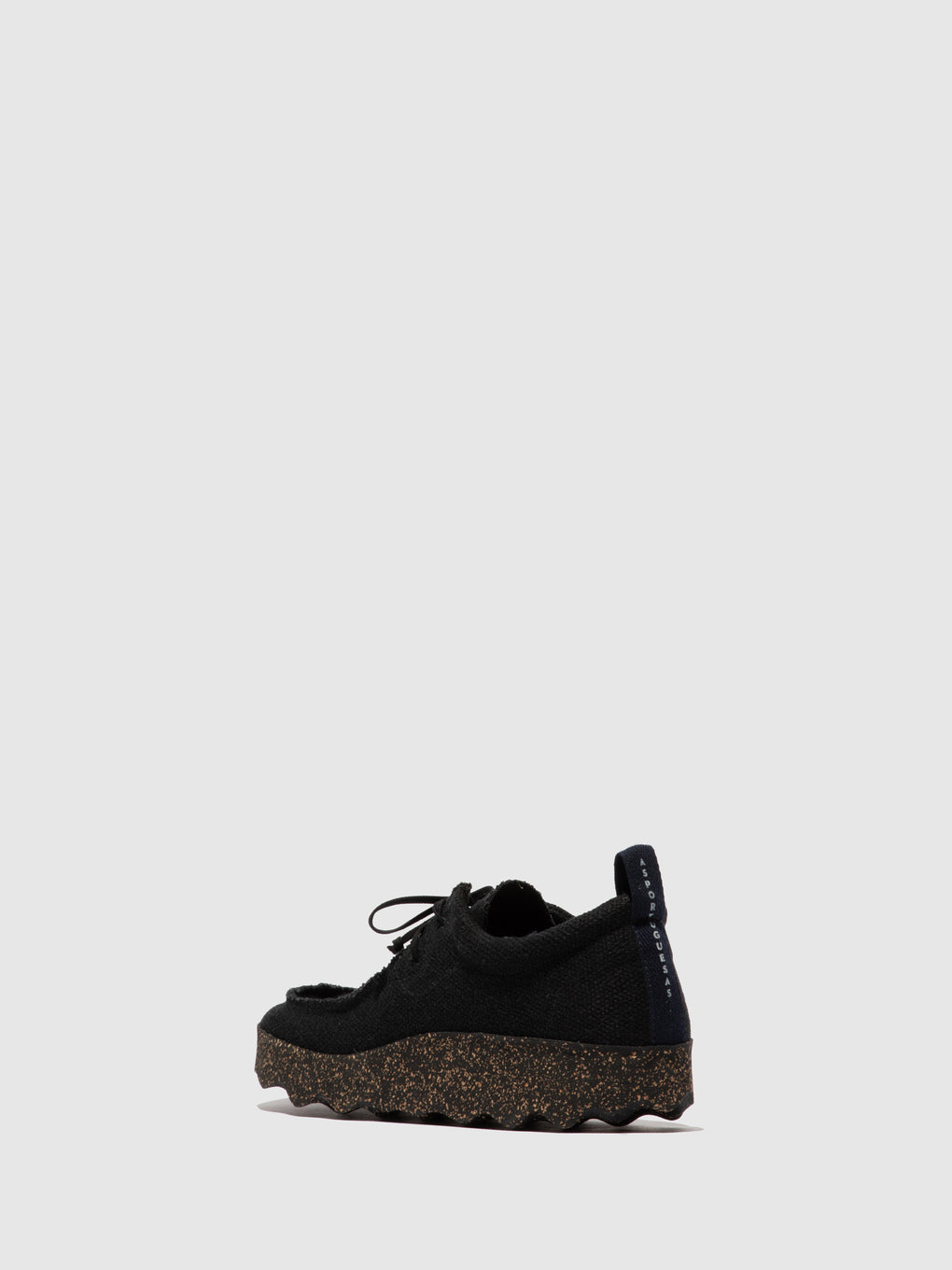 Lace-up Trainers CHAT Black Recycled Linen