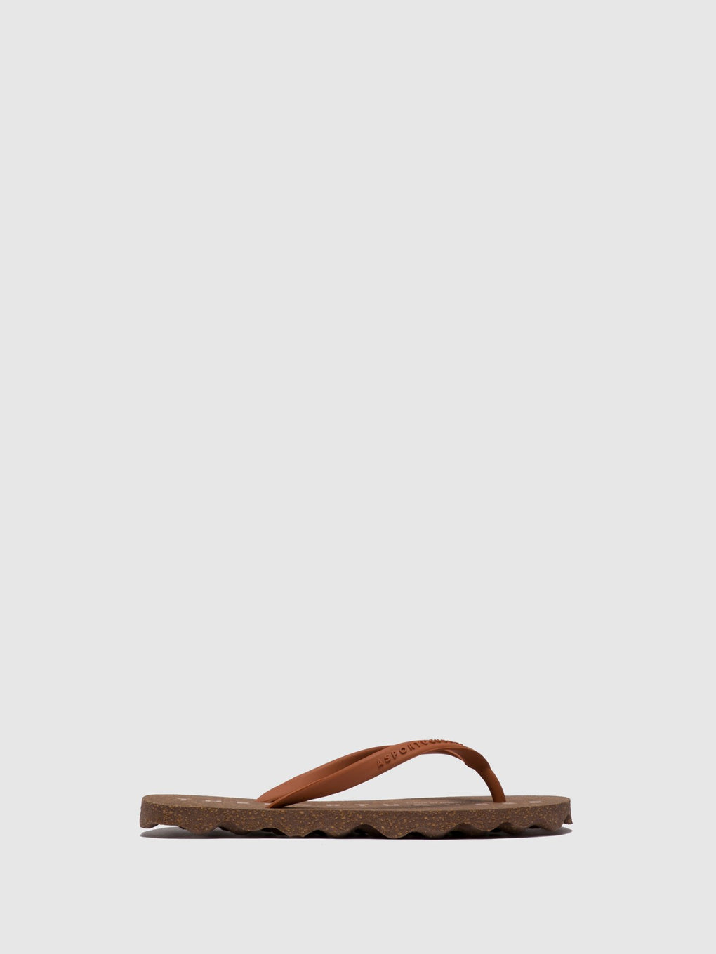 Beach Flip-Flops BASE Brown Rubber Strap