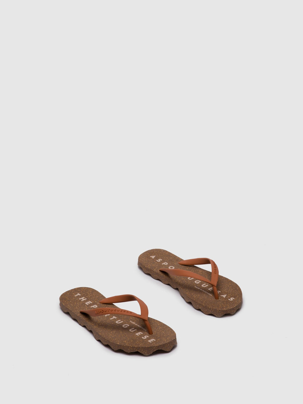 Beach Flip-Flops BASE Brown Rubber Strap