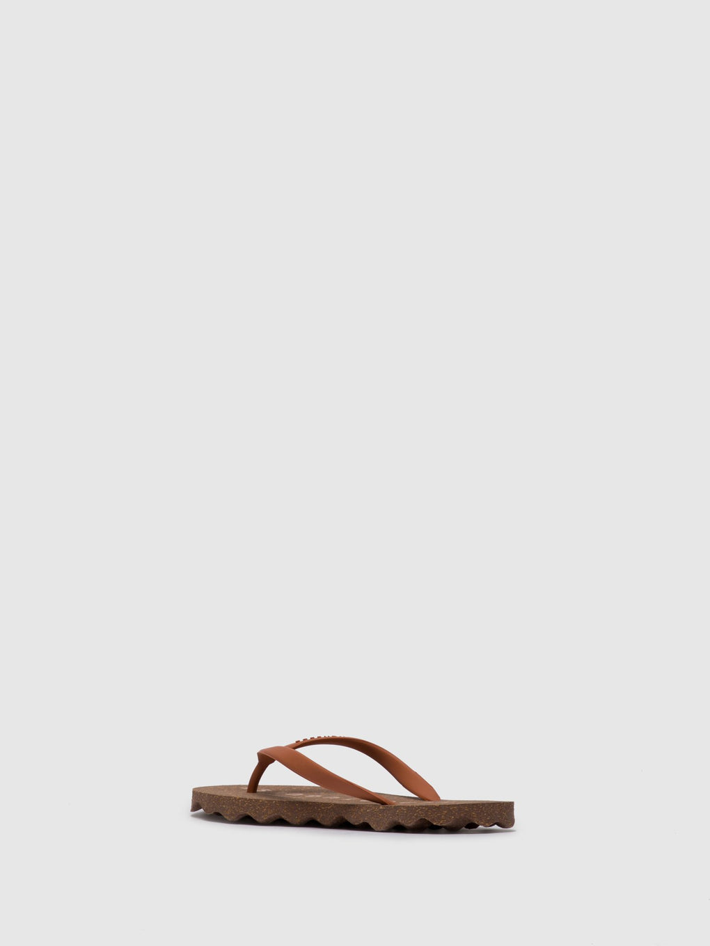 Beach Flip-Flops BASE Brown Rubber Strap