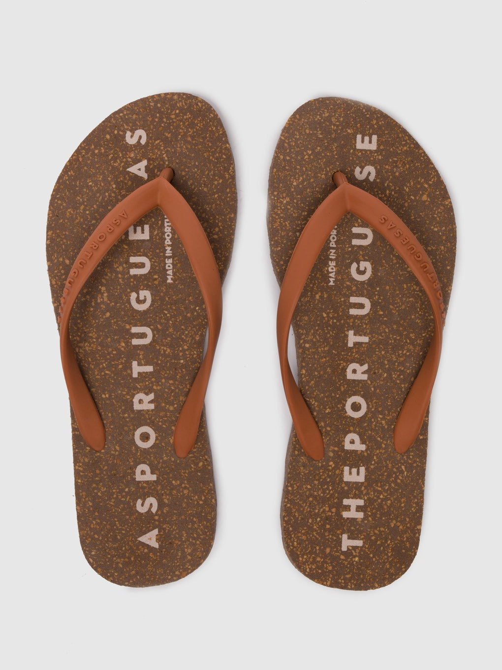 Beach Flip-Flops BASE Brown Rubber Strap