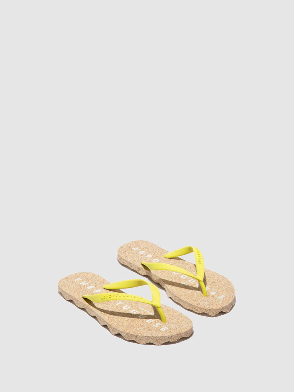Beach Flip-Flops BASE Yellow Rubber Strap