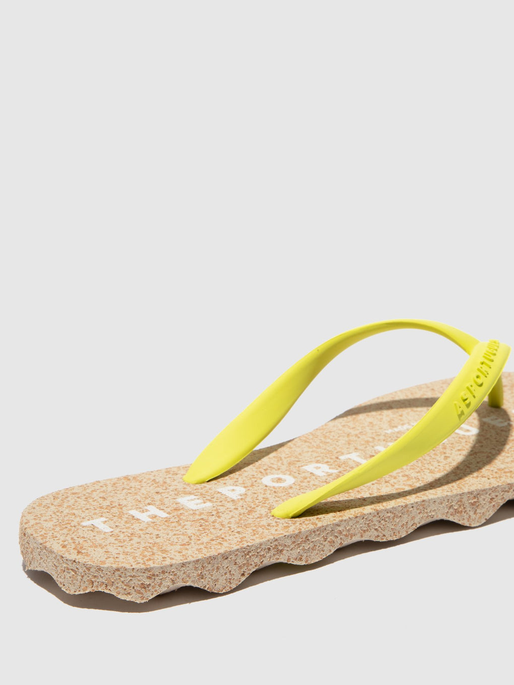Beach Flip-Flops BASE Yellow Rubber Strap