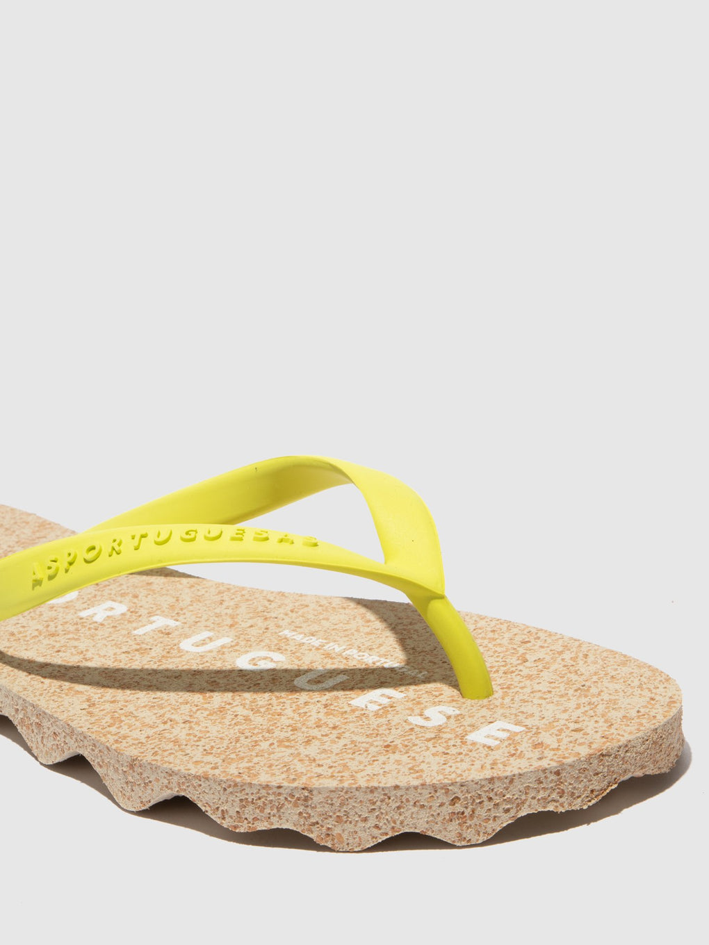 Beach Flip-Flops BASE Yellow Rubber Strap