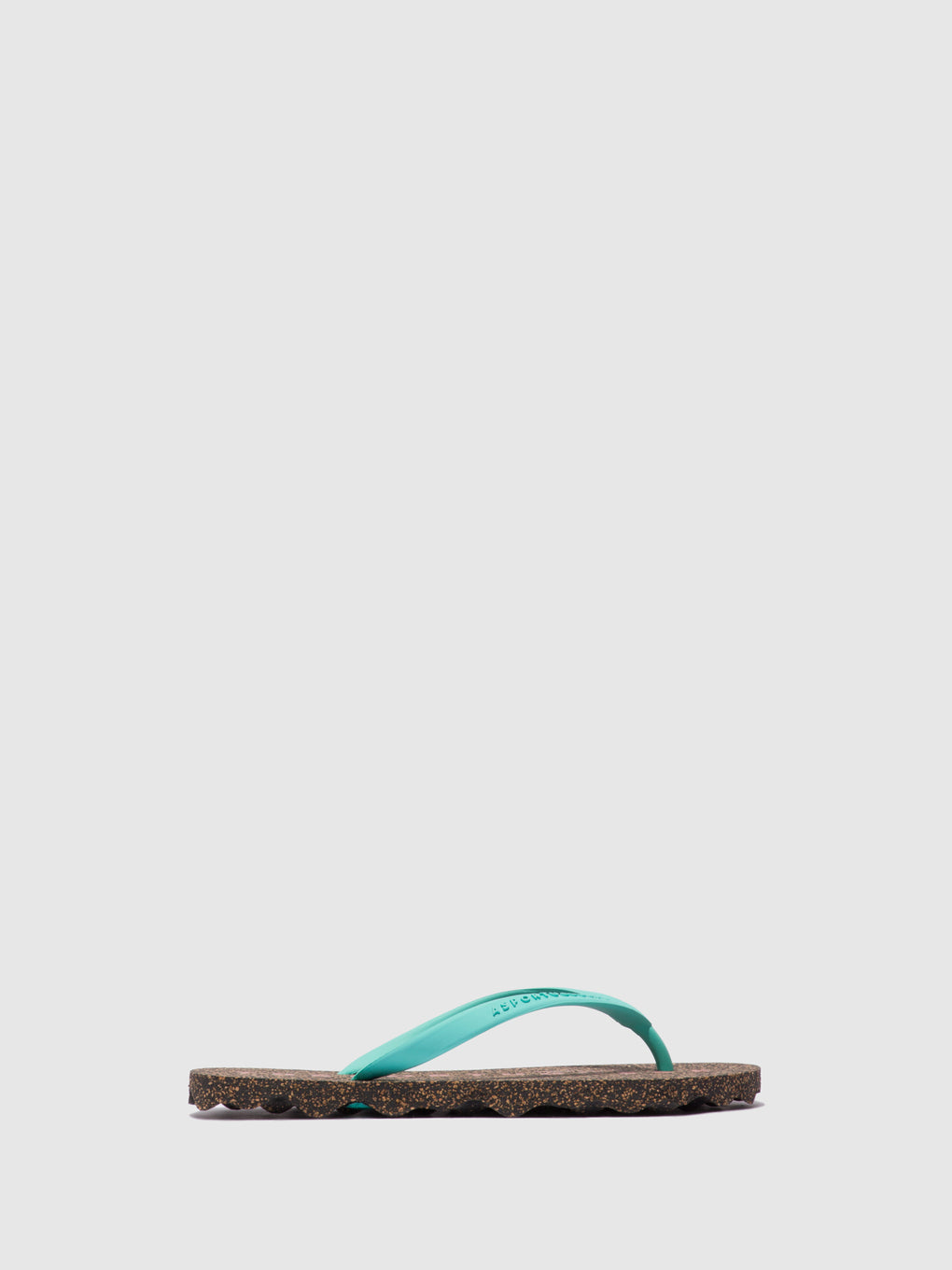 Beach Flip-Flops BASE Green Rubber Strap