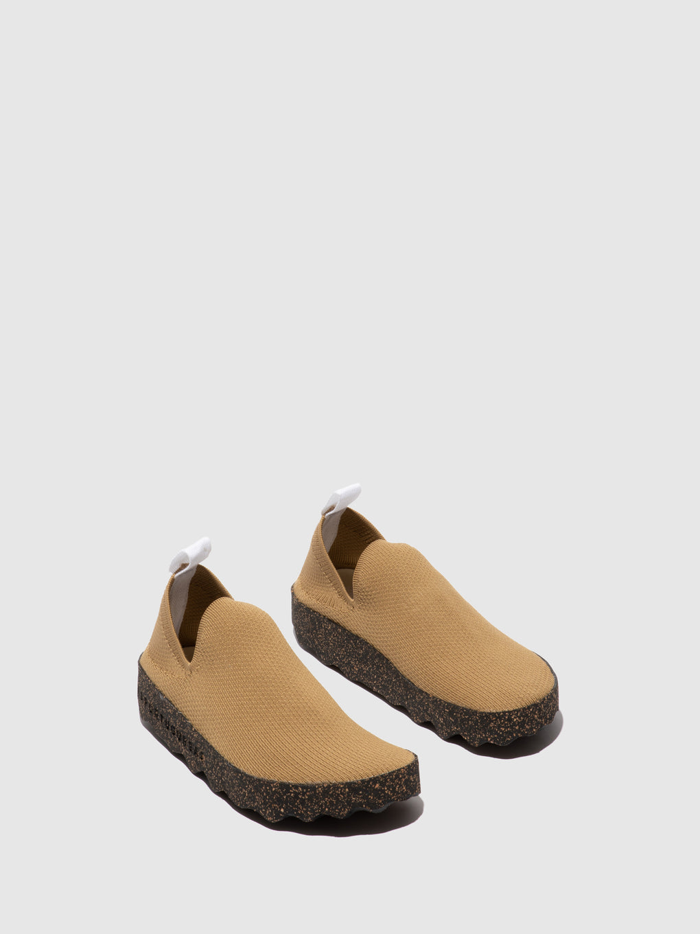 Elasticated Trainers CARE Cedar Brown S.café Stretch