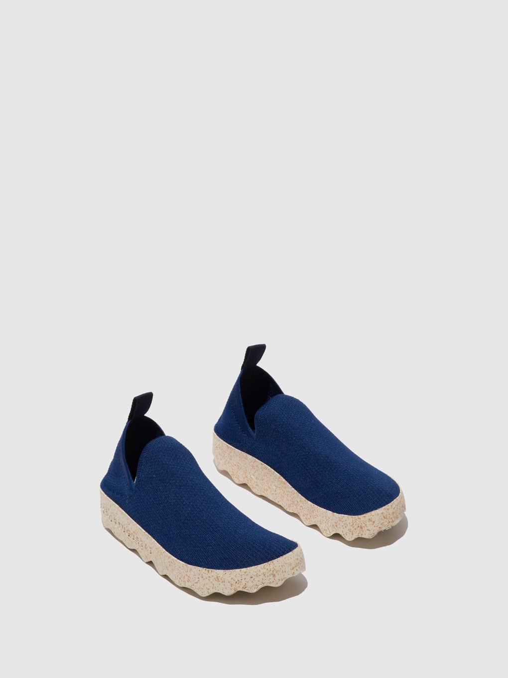 Elasticated Trainers CARE Navy S.café Stretch