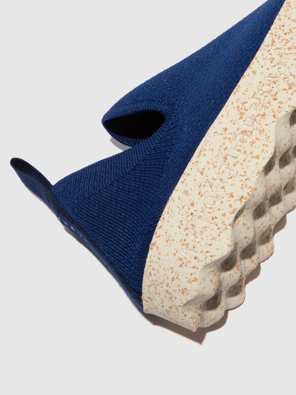 Elasticated Trainers CARE Navy S.café Stretch