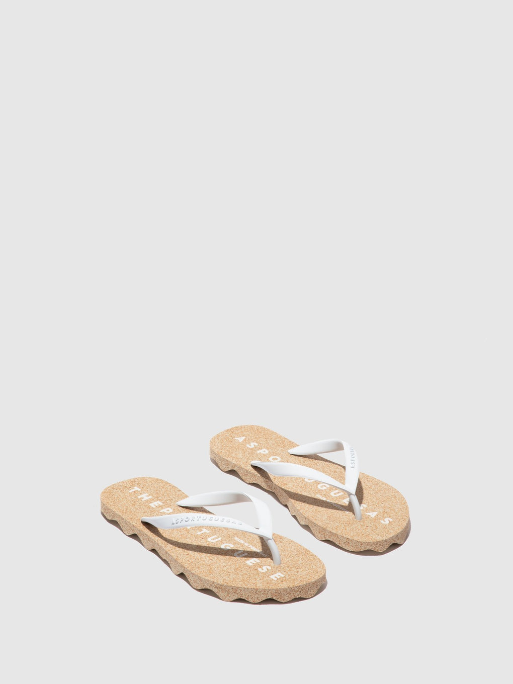Beach Flip-Flops BASE White Rubber Strap