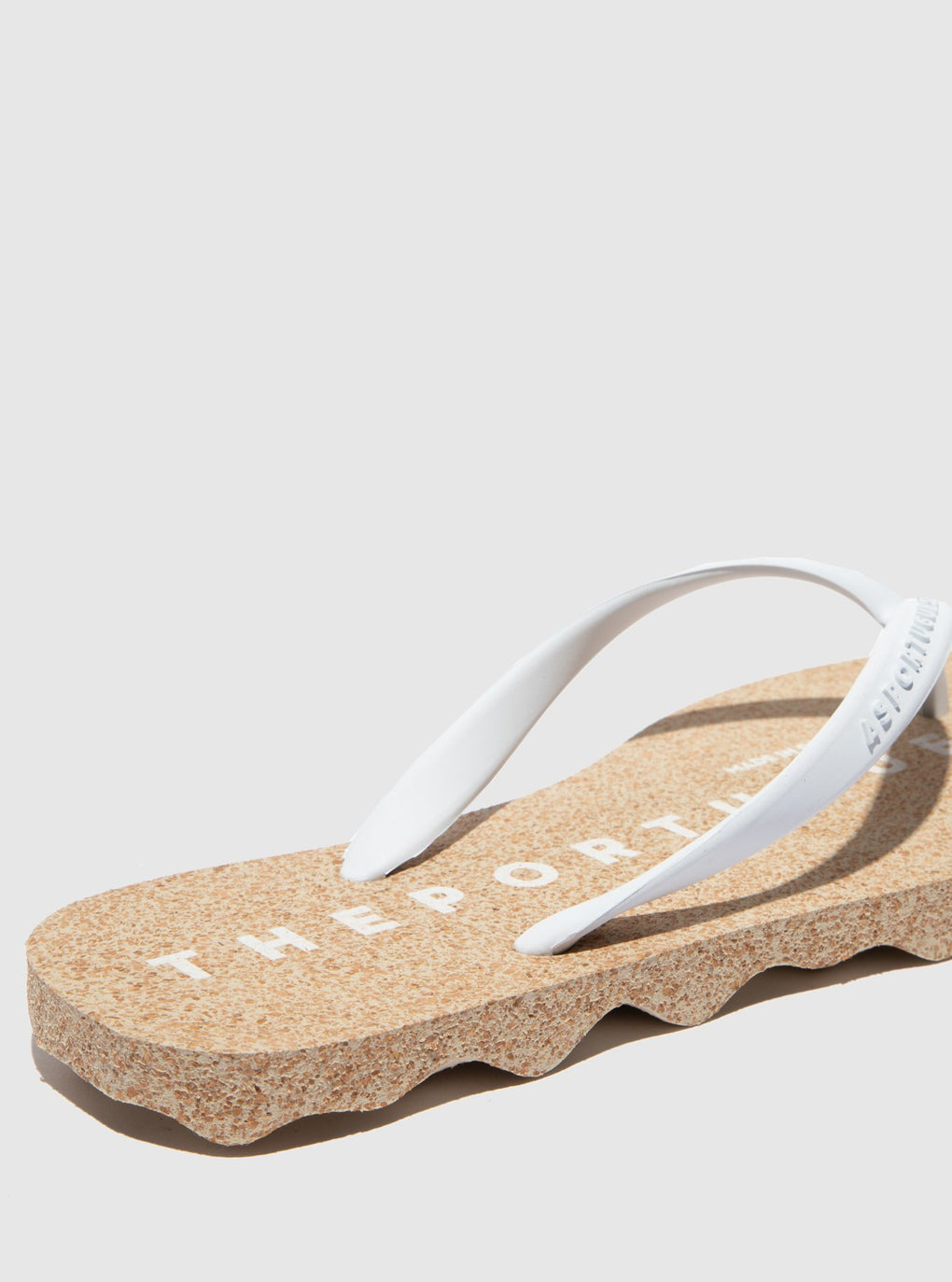 Beach Flip-Flops BASE White Rubber Strap