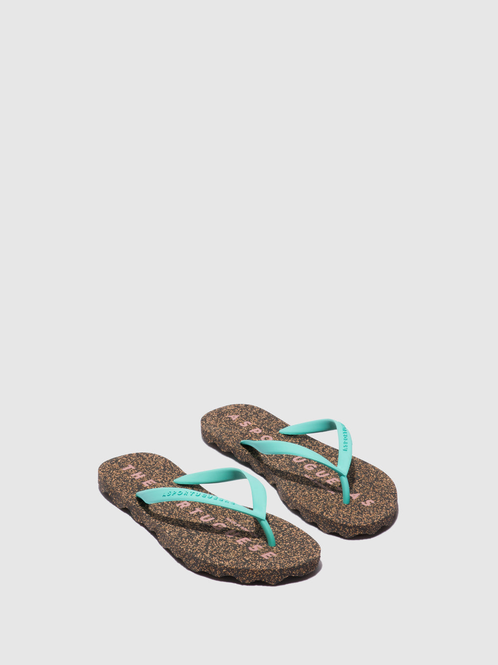 Beach Flip-Flops BASE Blue Rubber Strap
